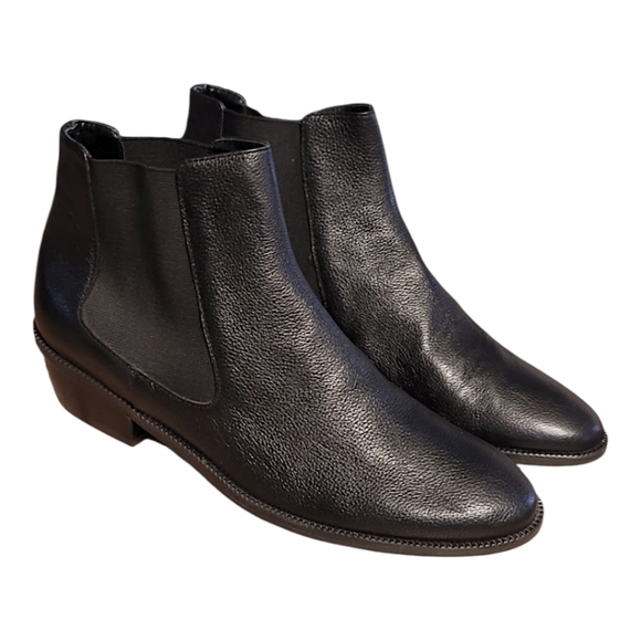 NEW, 4TH & UNION BLACK LEATHER CHELSEA BOOTS NEW WHITH TAGS  Size 6 - Picture 7 of 10